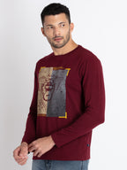Mens Printed Round Neck T-Shirt