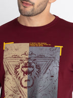 Mens Printed Round Neck T-Shirt