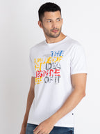 Mens Printed Round Neck T-Shirt