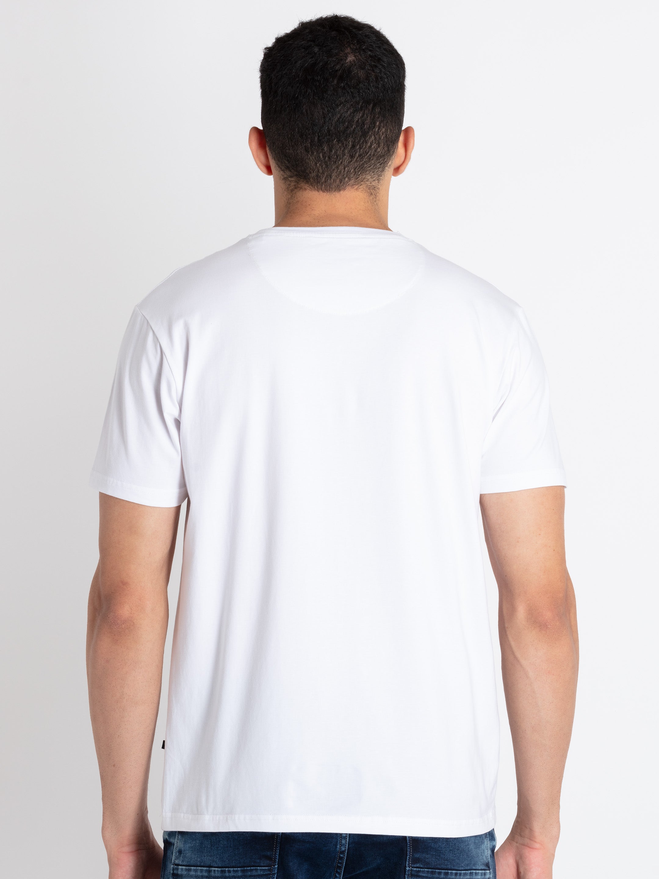 Mens Printed Round Neck T-Shirt