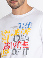 Mens Printed Round Neck T-Shirt