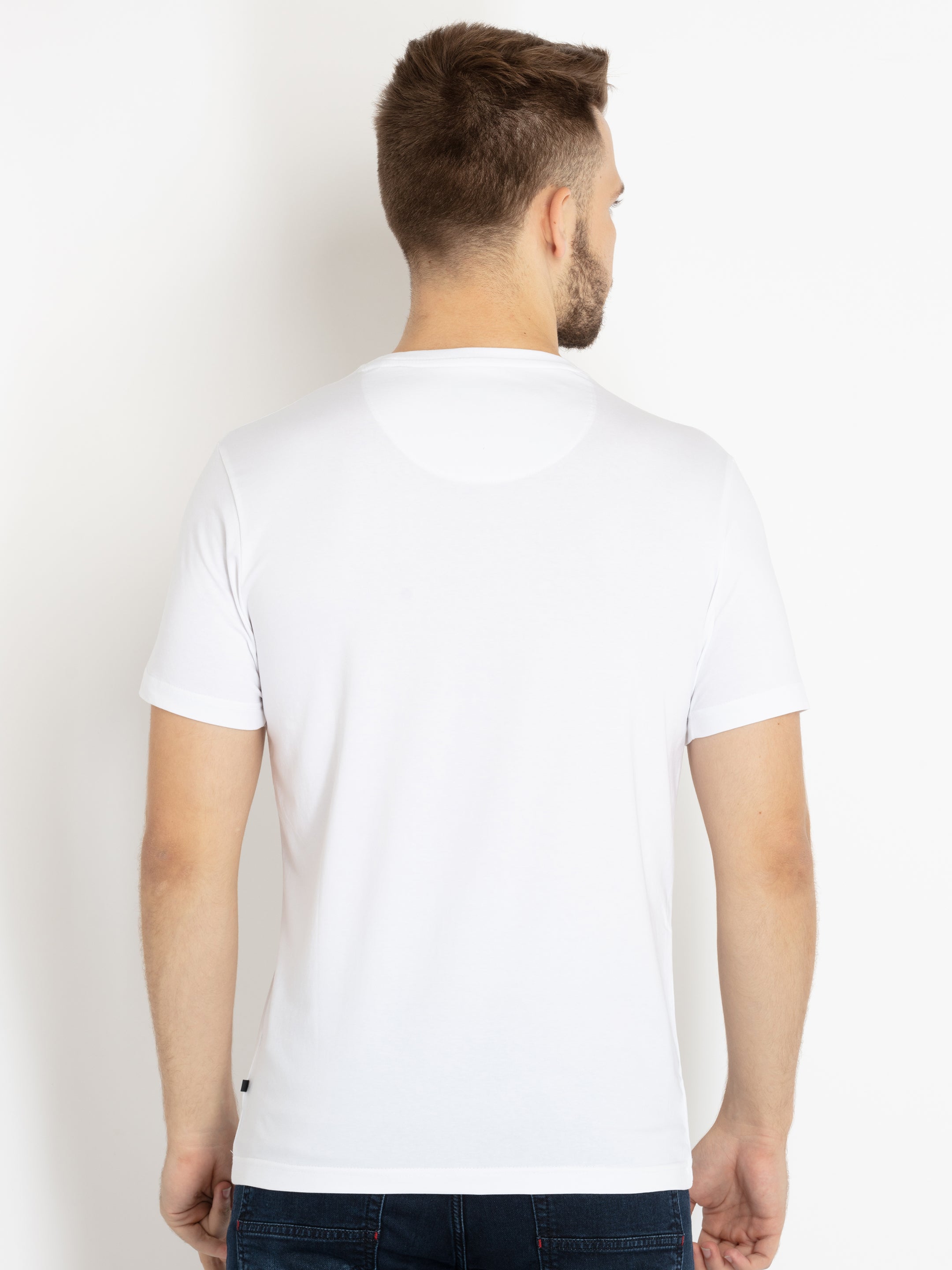 Mens Printed Round Neck T-shirt