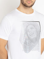 Mens Printed Round Neck T-shirt