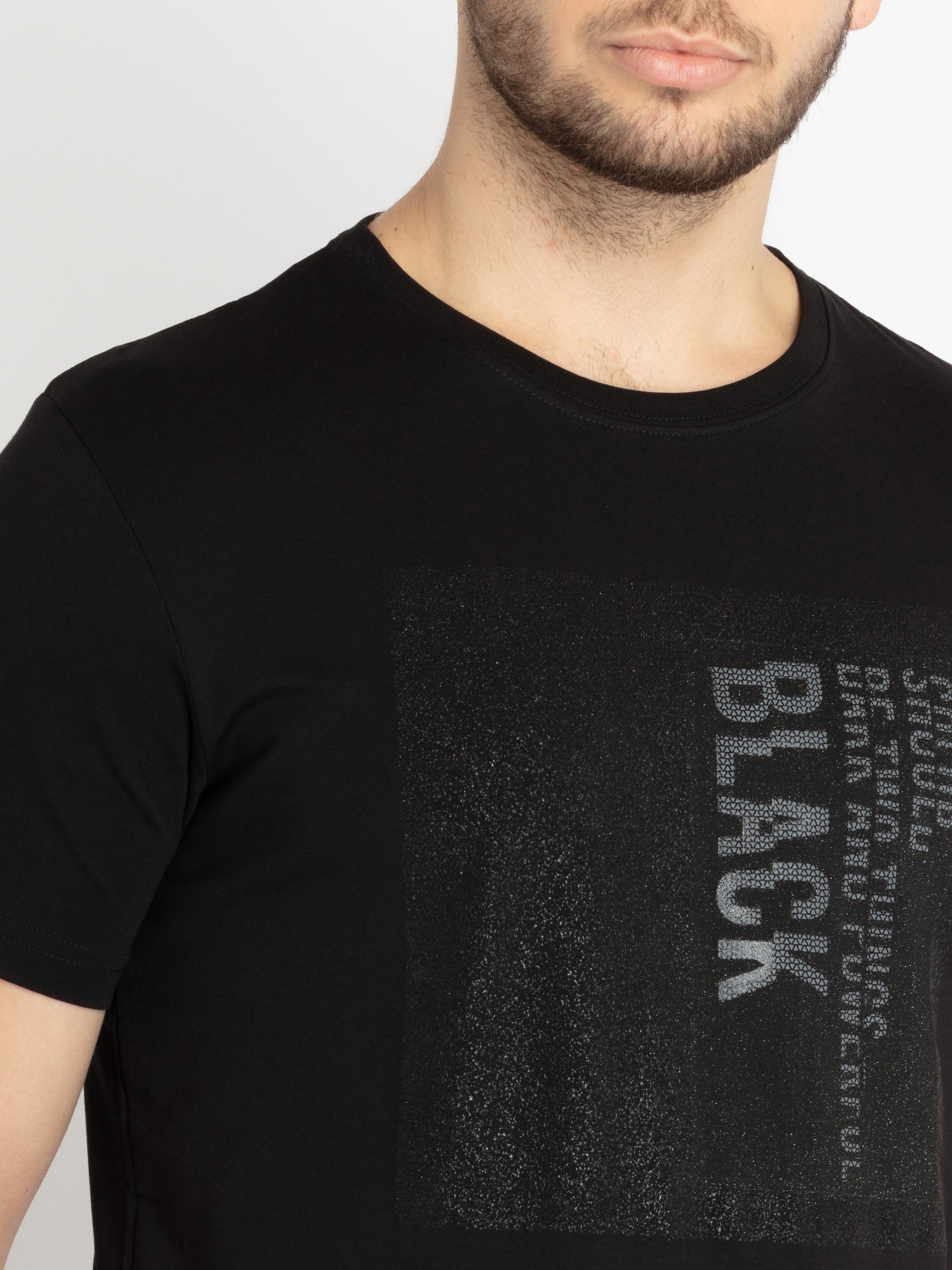 Mens Printed Round Neck T-shirt