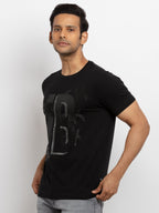 Mens Printed  Round Neck T-shirt
