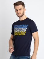 Mens Printed Round Neck T-Shirt