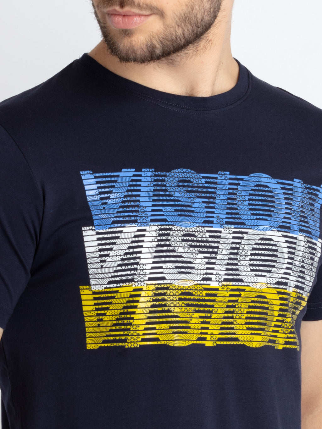 Mens Printed Round Neck T-Shirt