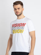 Mens Printed Round Neck T-Shirt