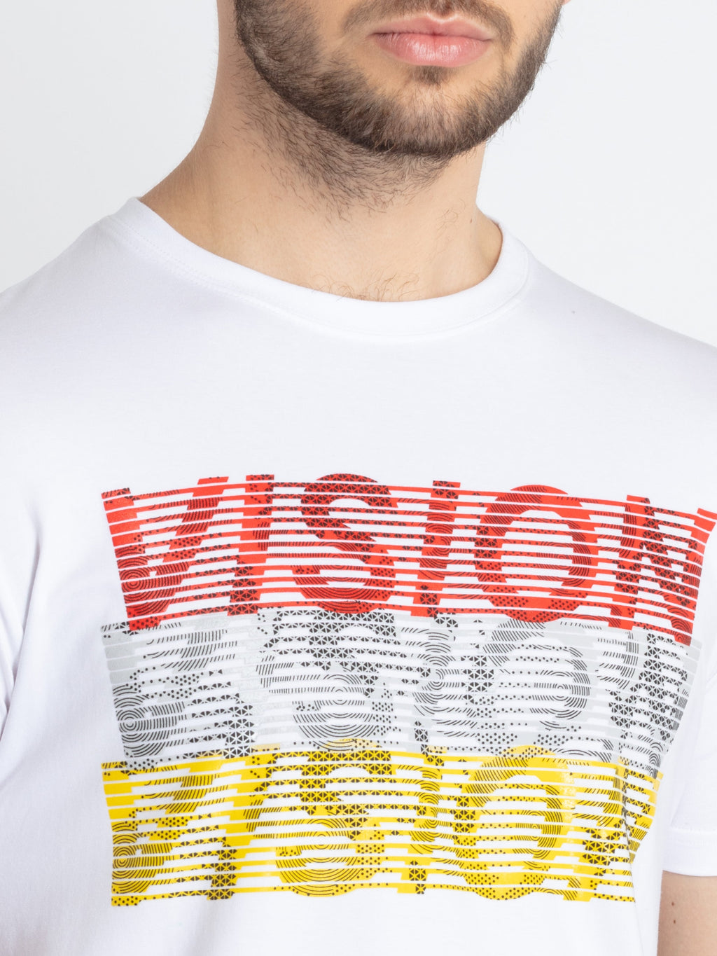 Mens Printed Round Neck T-Shirt
