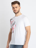 Mens Printed Round Neck T-Shirt
