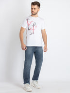 Mens Printed Round Neck T-Shirt