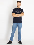 Mens Printed Round Neck T-shirt