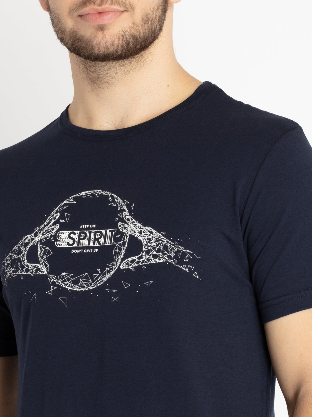 Mens Printed Round Neck T-shirt