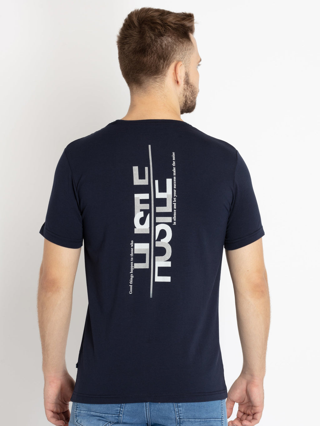 Mens Printed Round Neck T-shirt