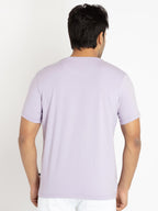 Mens Front Printed Round Neck T-shirt