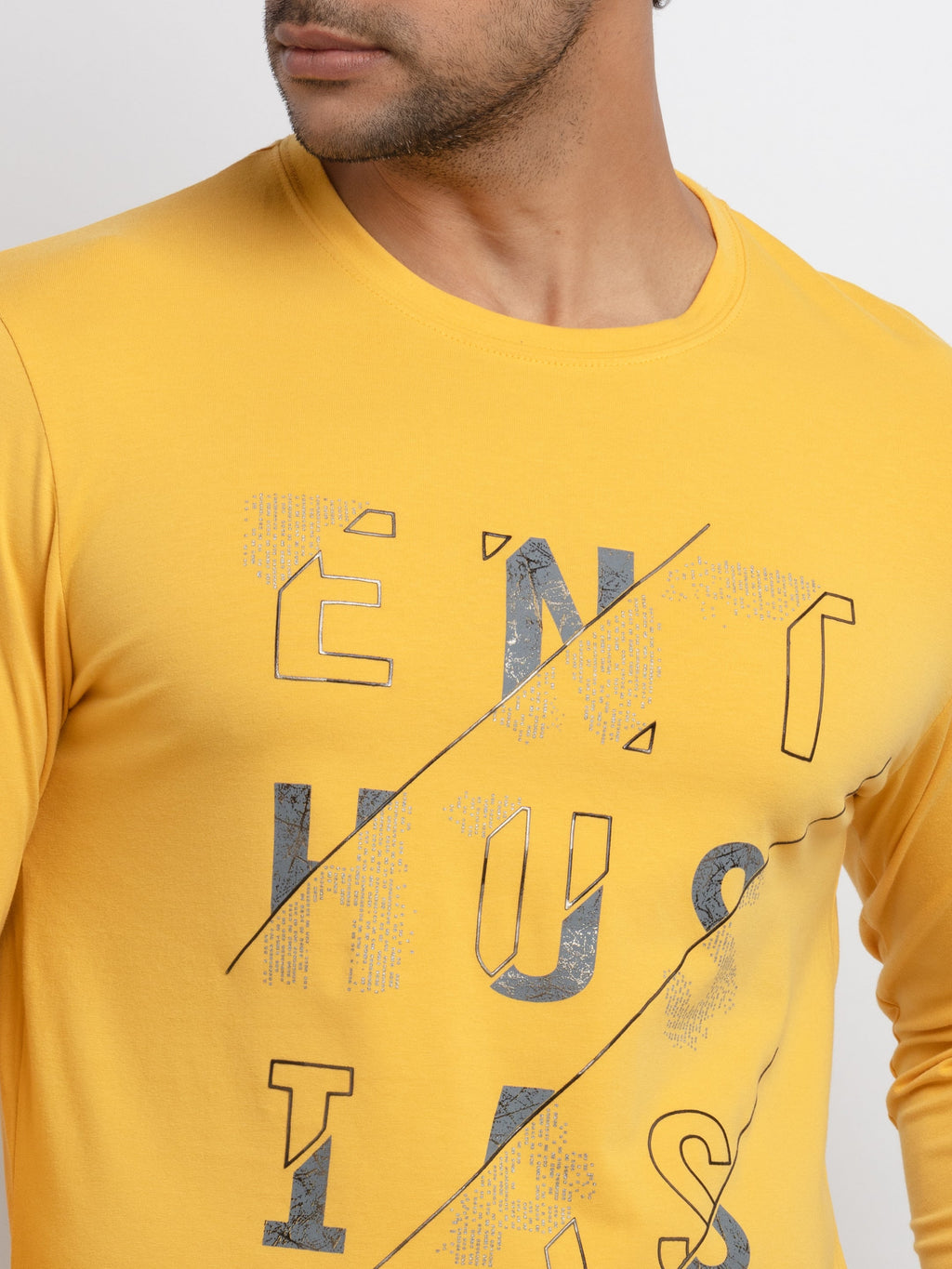 Mens Printed Full Sleeves T-shirt