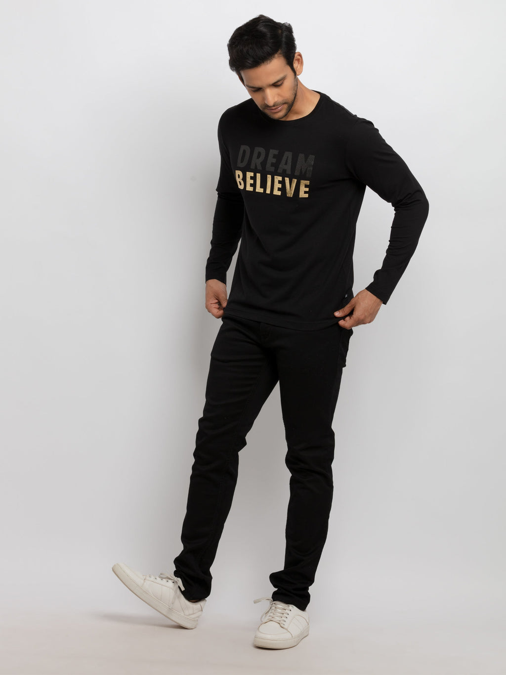 Mens Printed Full Sleeves T-shirt