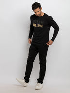 Mens Printed Full Sleeves T-shirt
