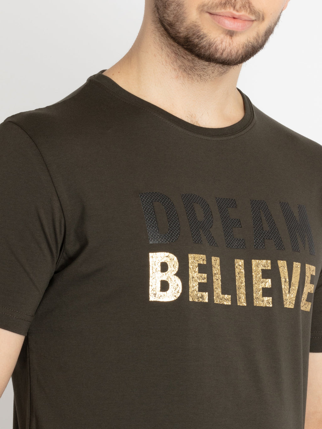 Mens Printed Round Neck T-shirt