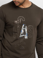 Mens Printed Full Sleeves T-shirt