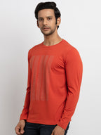 Mens Printed Full Sleeves T-shirt