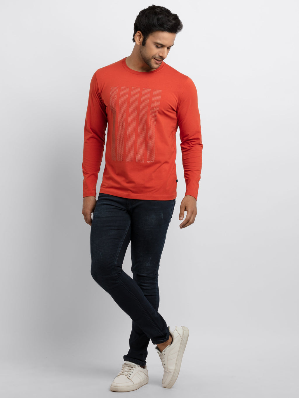 Mens Printed Full Sleeves T-shirt