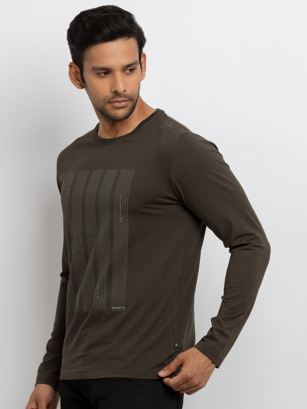 Mens Printed Full Sleeves T-shirt