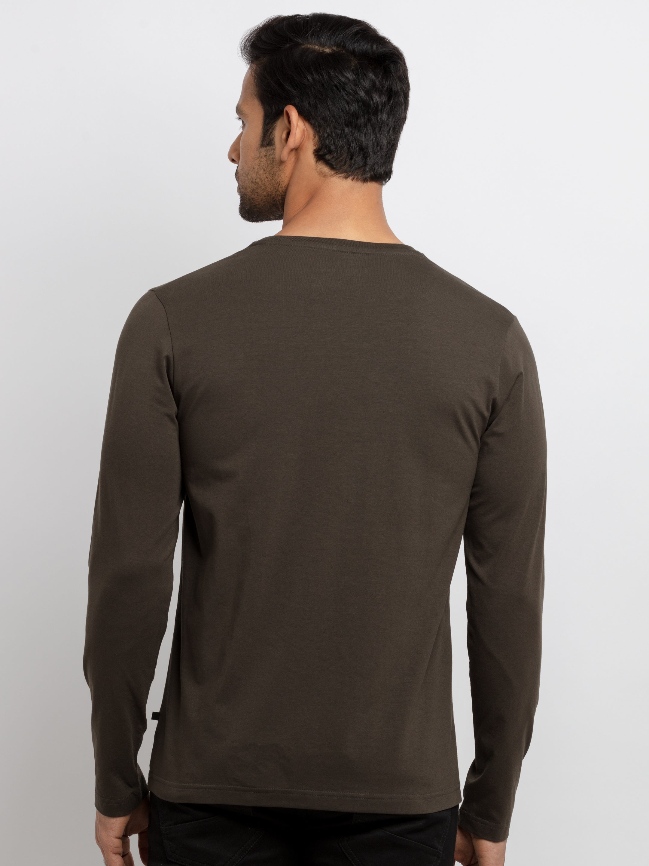 Mens Printed Full Sleeves T-shirt