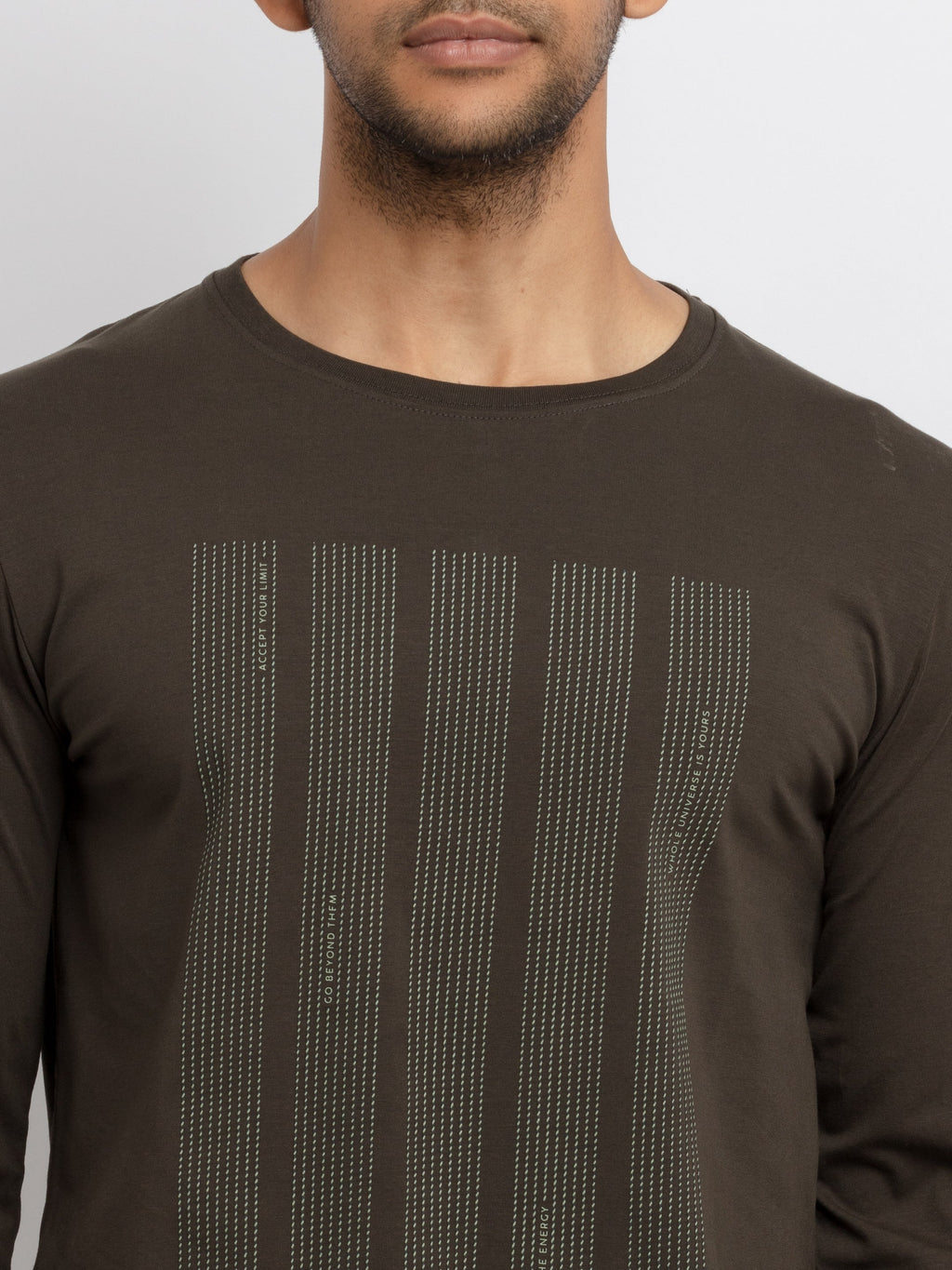 Mens Printed Full Sleeves T-shirt