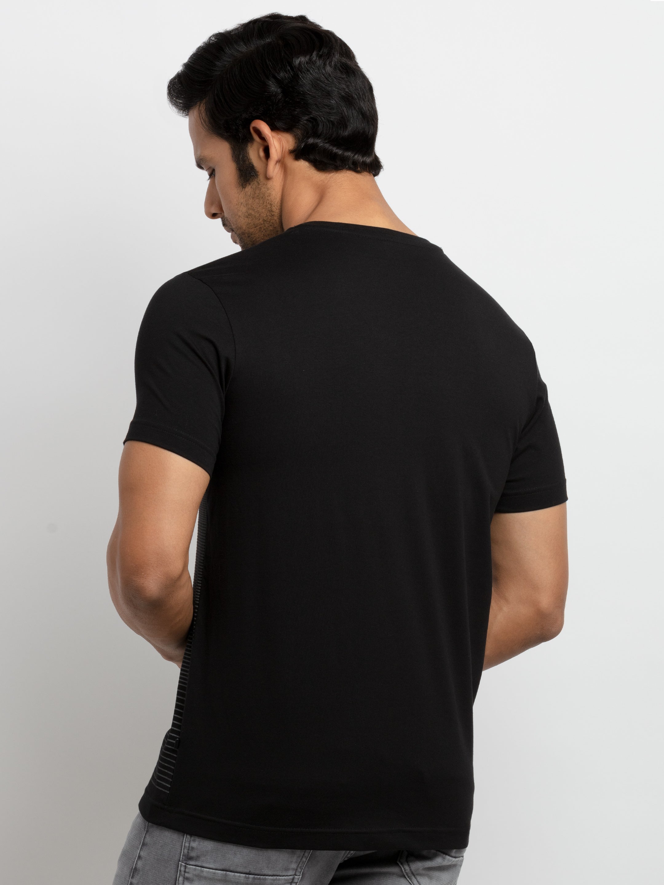 Mens Printed Round Neck T-shirt