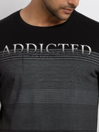 Mens Printed Round Neck T-shirt