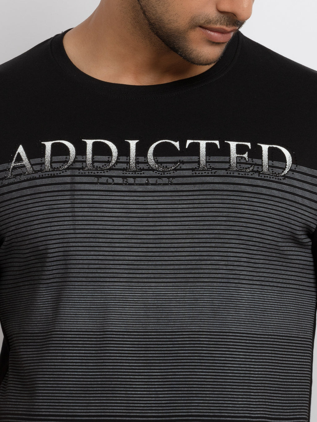 Mens Printed Round Neck T-shirt