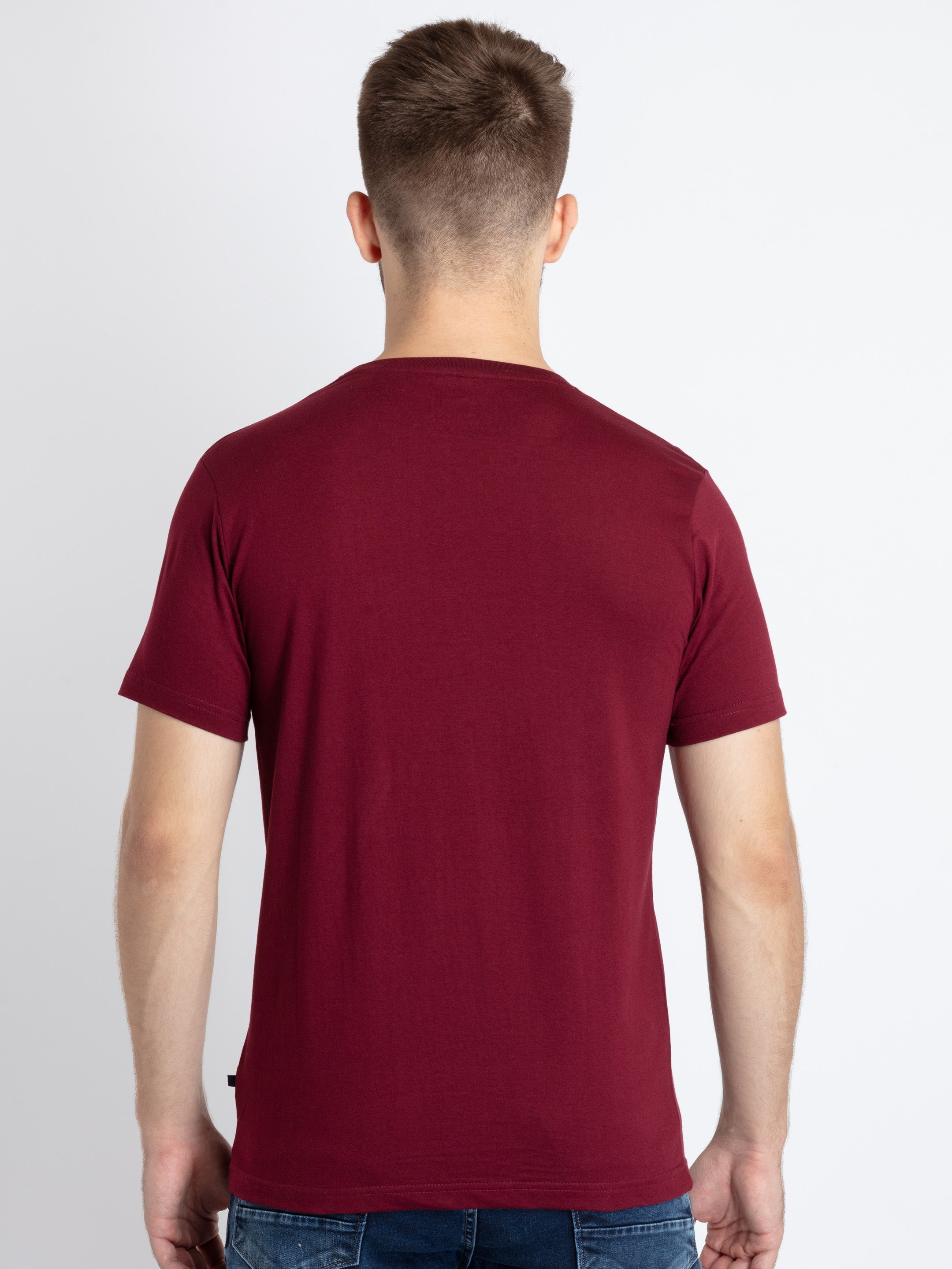 Mens Printed Round Neck T-Shirt