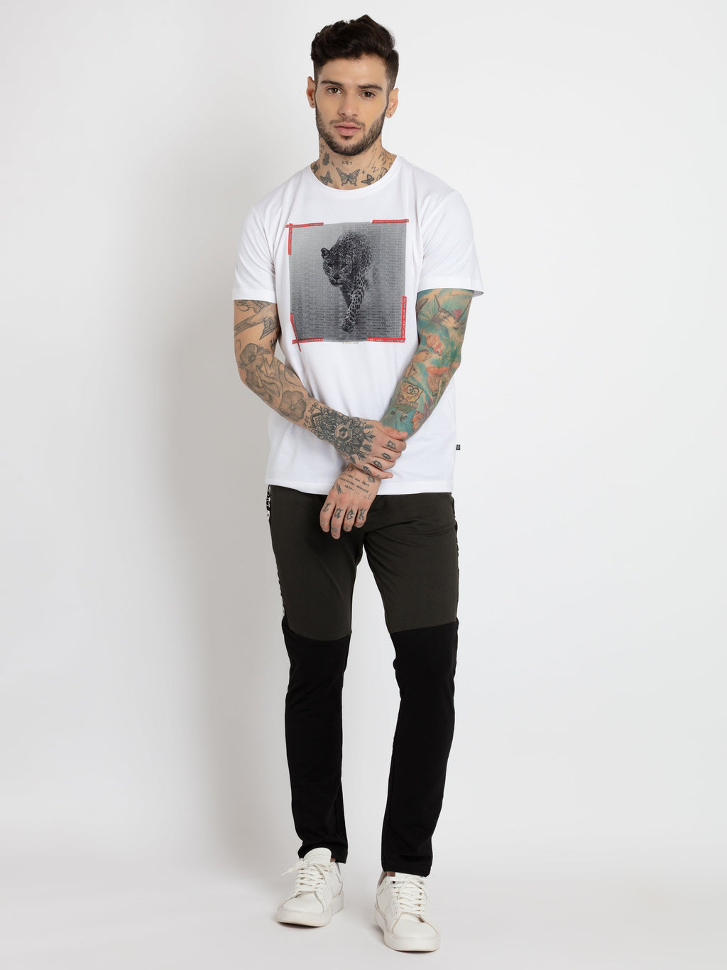 Mens Printed Round Neck T-shirt