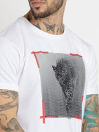 Mens Printed Round Neck T-shirt