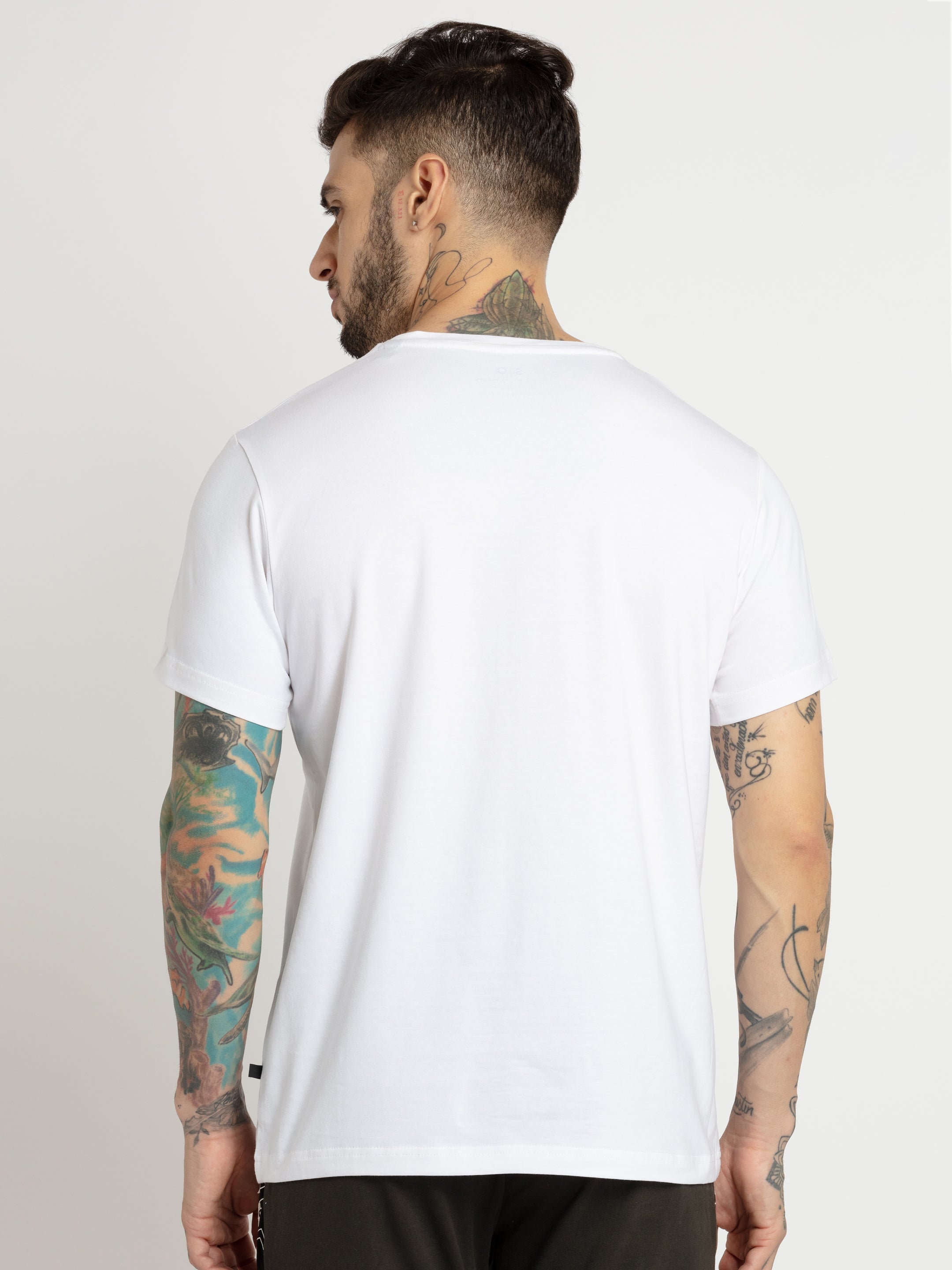 Mens Printed Round Neck T-shirt
