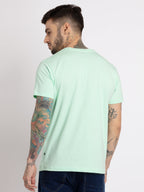 Mens Solid Round Neck T-shirt