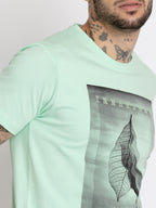 Mens Solid Round Neck T-shirt