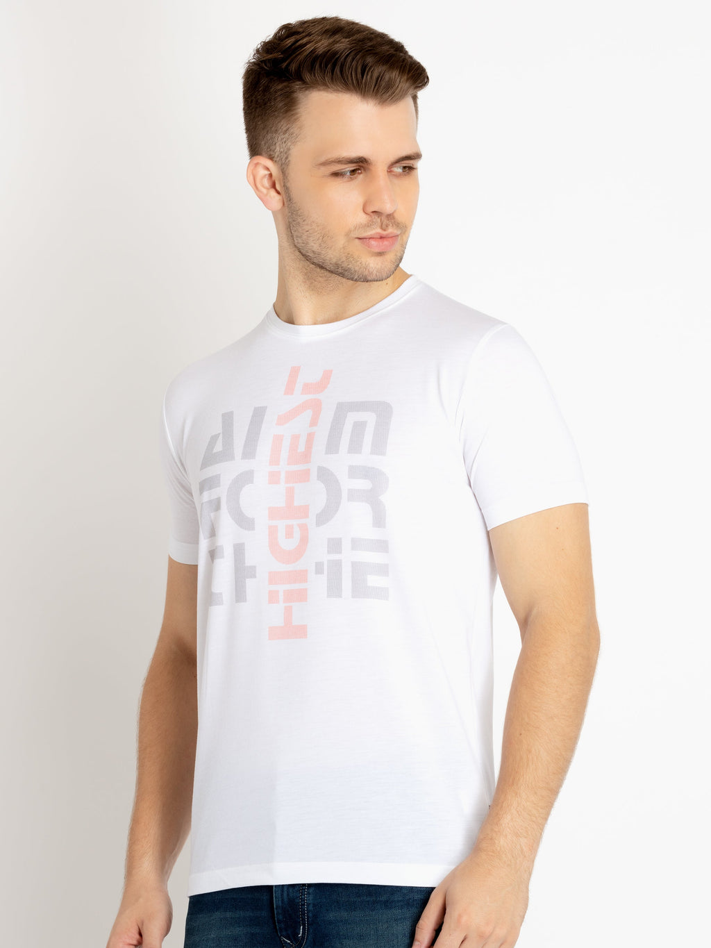 Mens Printed Round Neck T-shirts