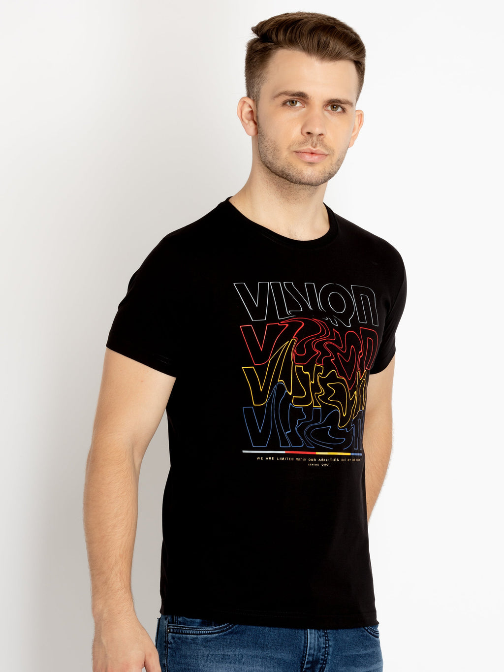 Mens Printed Round Neck T-shirts