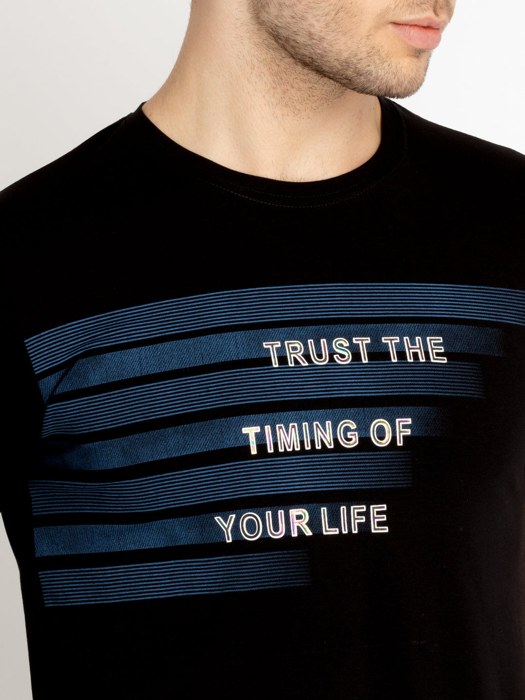 Mens Printed Round Neck T-shirts