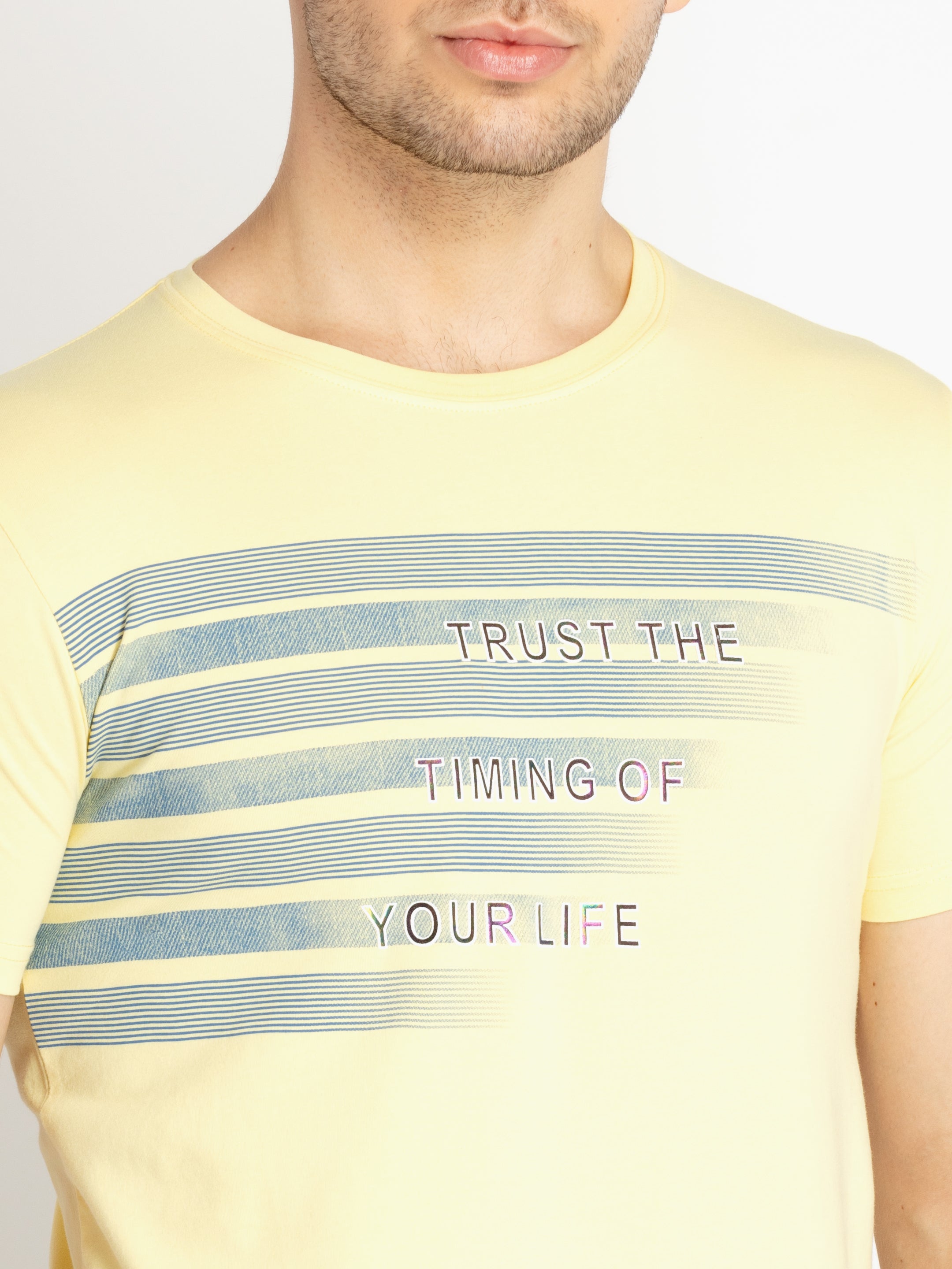 Mens Printed Round Neck T-shirts