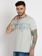 Mens Printed Round Neck T-shirt