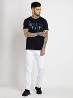 Mens Printed Round Neck T-shirt