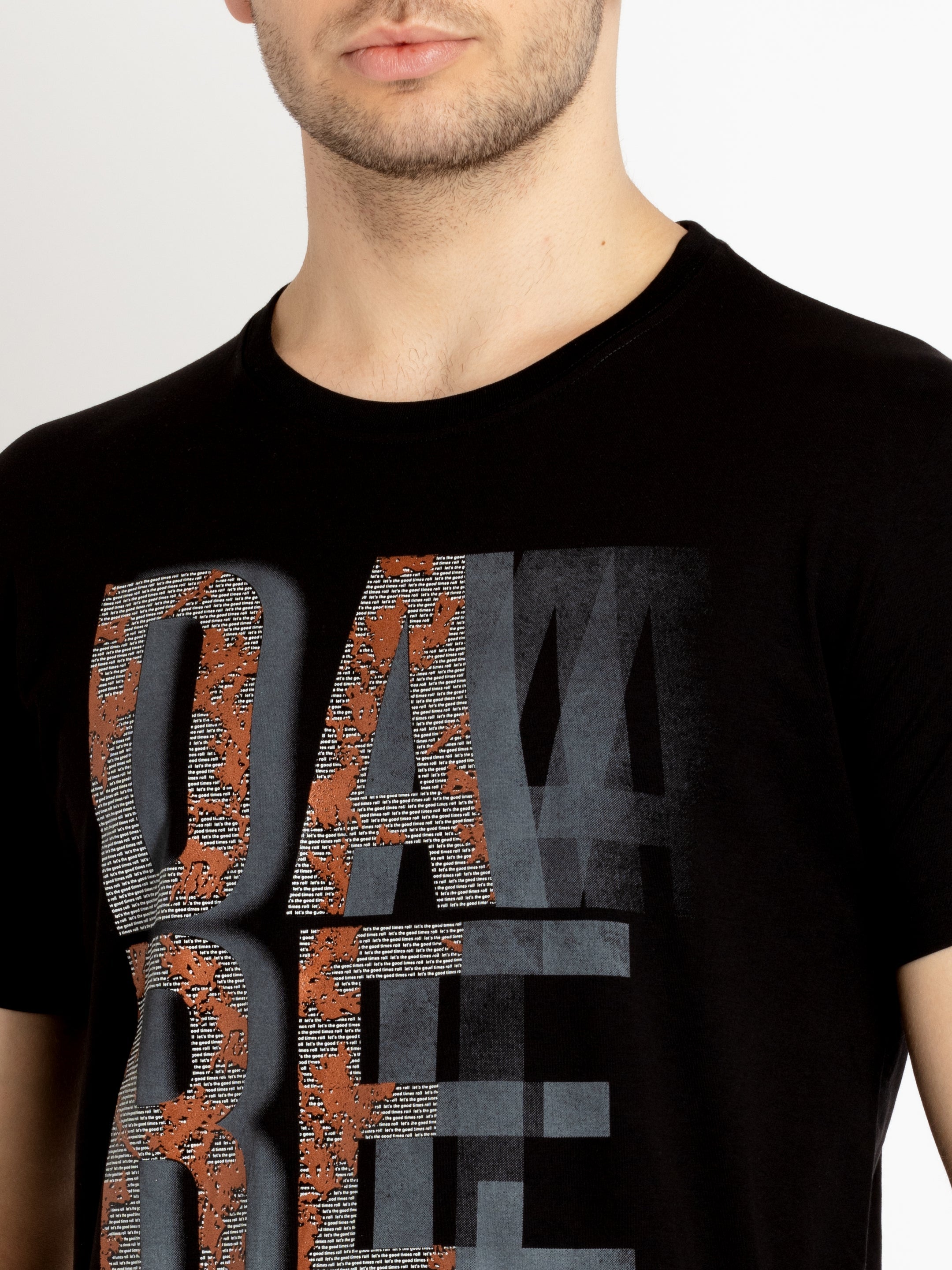 Mens Printed Round Neck T-shirts