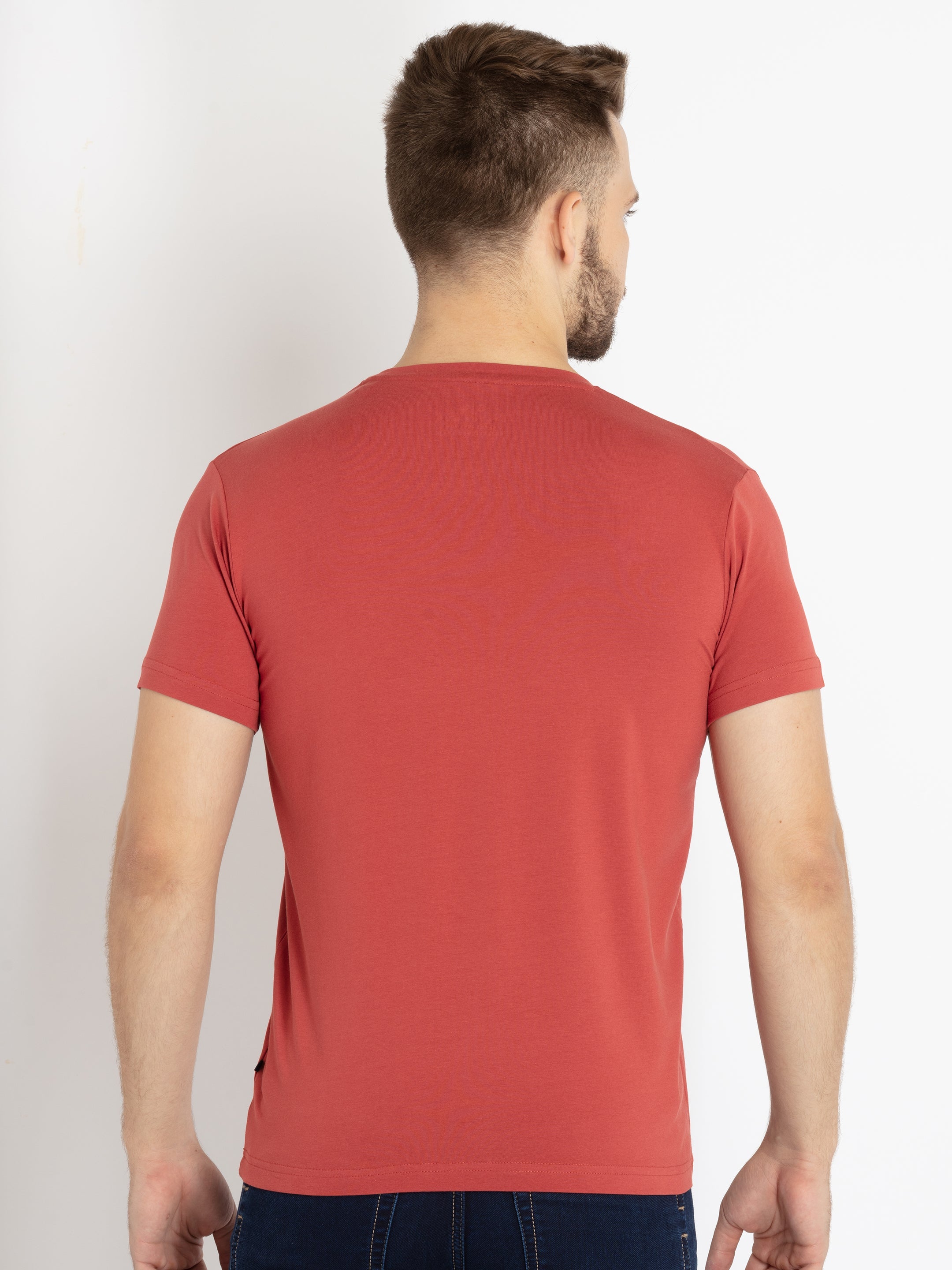 Mens Printed Round Neck T-shirt