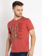 Mens Printed Round Neck T-shirt