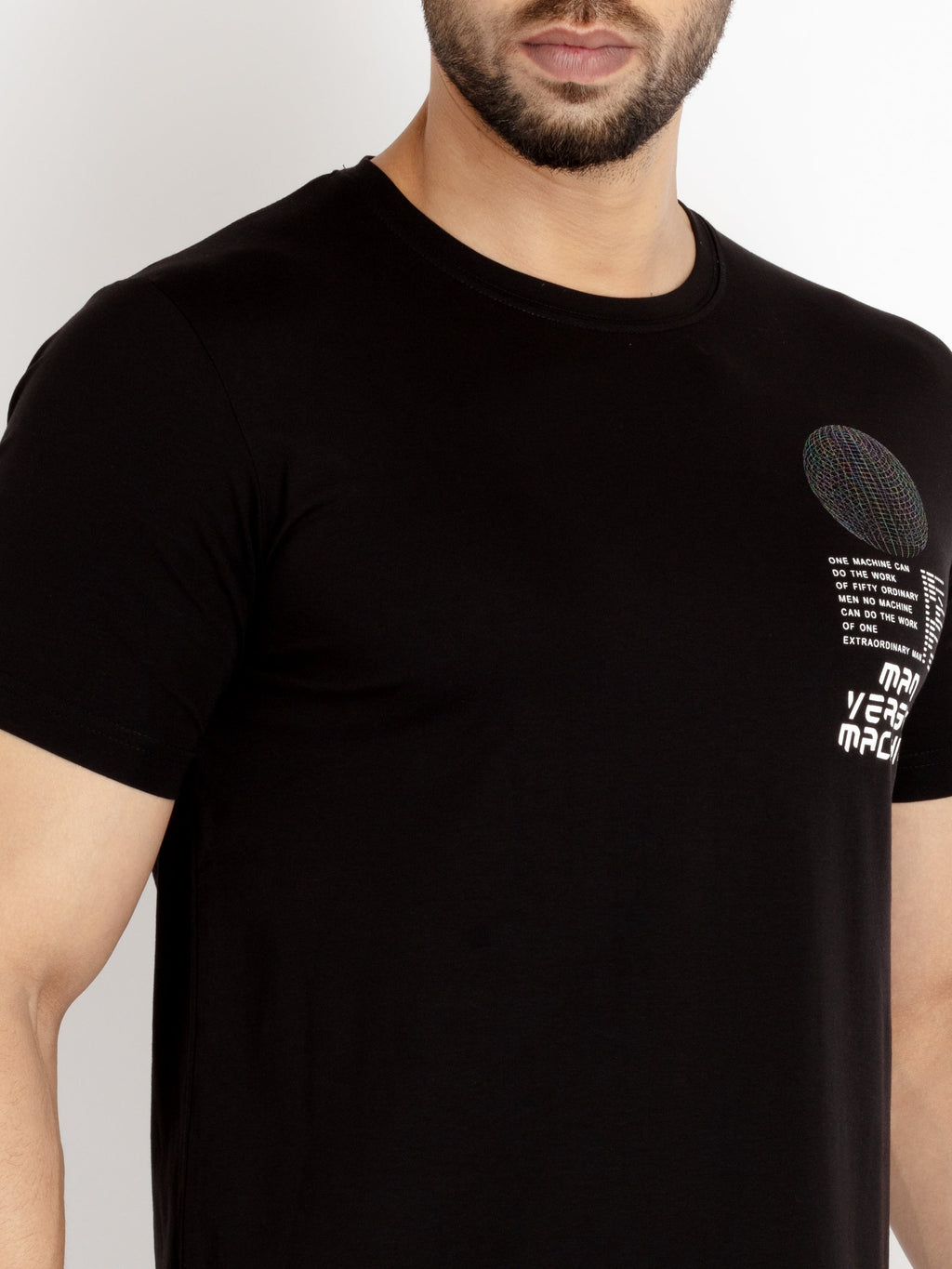 Mens Printed Round Neck T-shirt