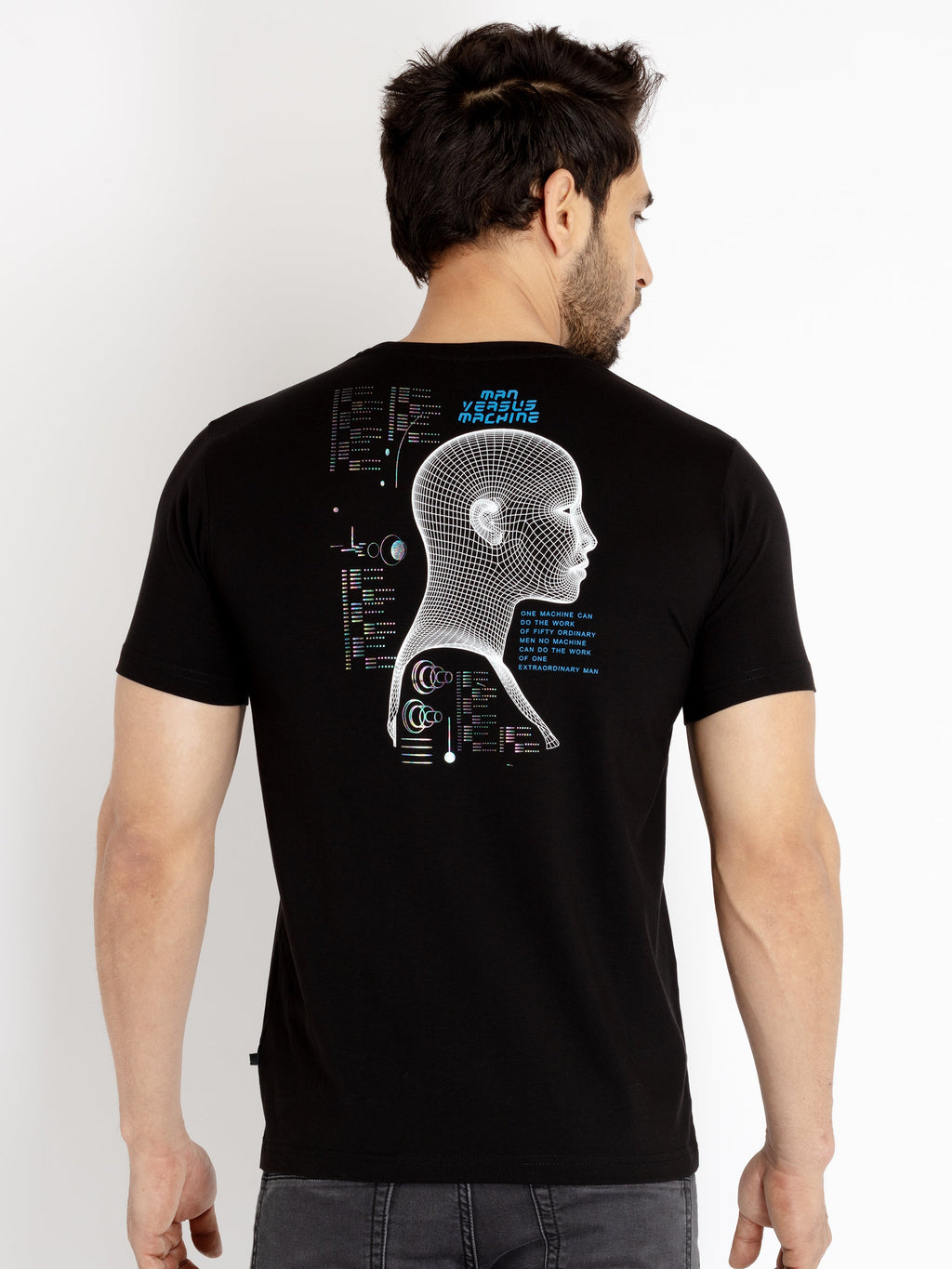 Mens Printed Round Neck T-shirt