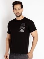 Mens Printed Round Neck T-shirt